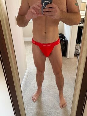 Calvin Klein Red Men’s Stretch Jock XL